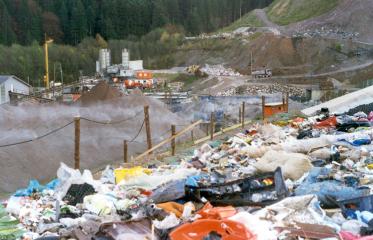 Abbattimento odori discarica